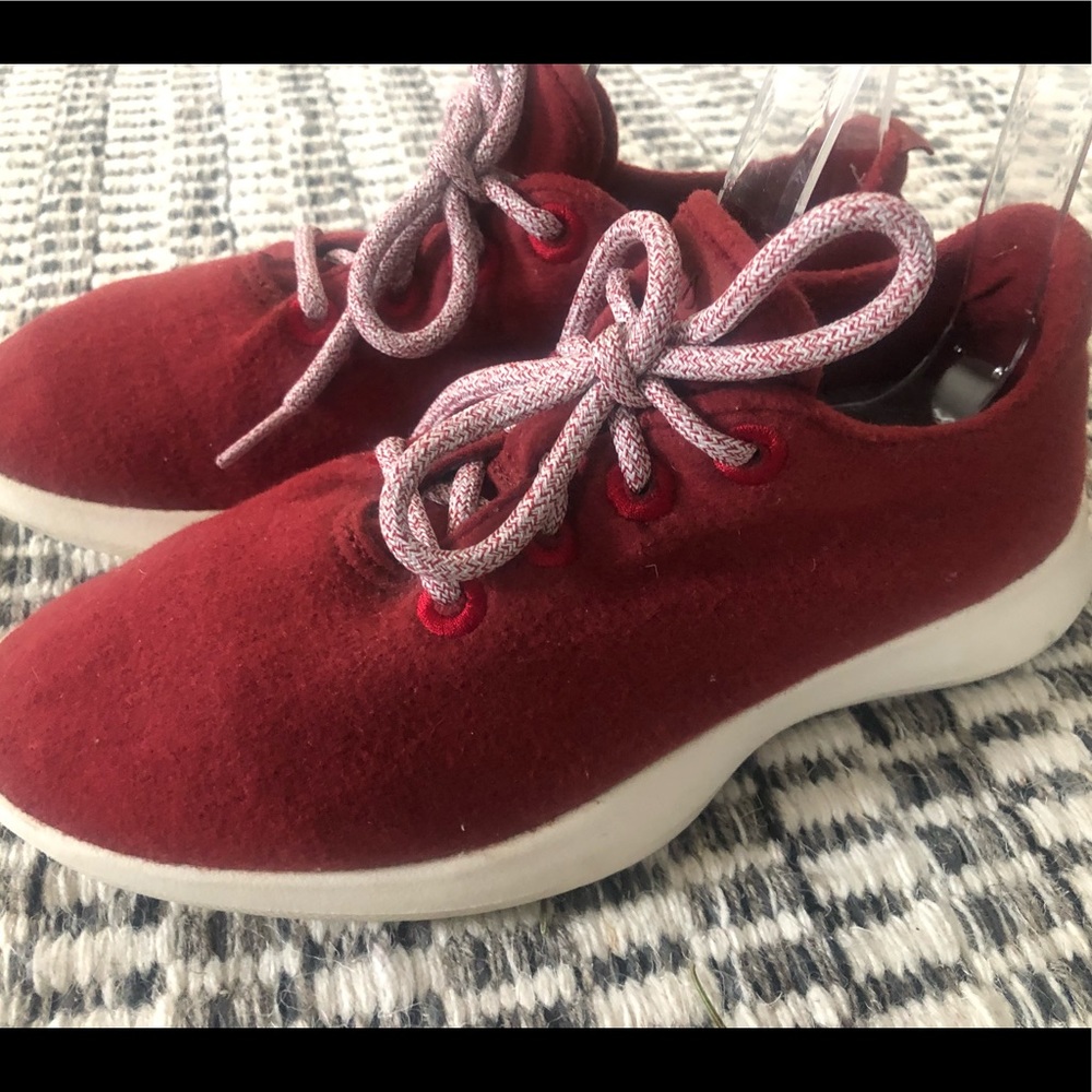 Allbirds Women’s Merino Wool Runners Shoes Red  SNEAKERS W8